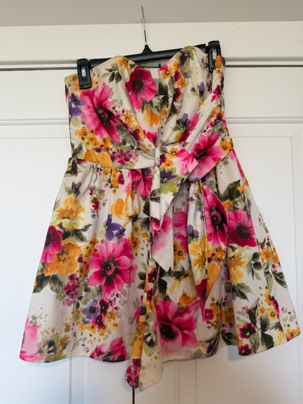 Floral Front Tie Romper